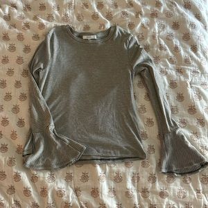 Ro&De Bell Sleeve Striped Shirt Size xs